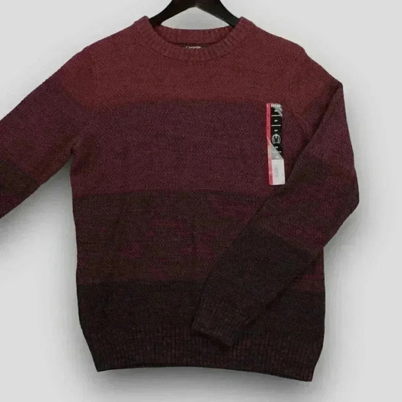 NEW! ‎ GEORGE men's sweater burgundy and black small, XL & 2XL - Picture 5 of 8